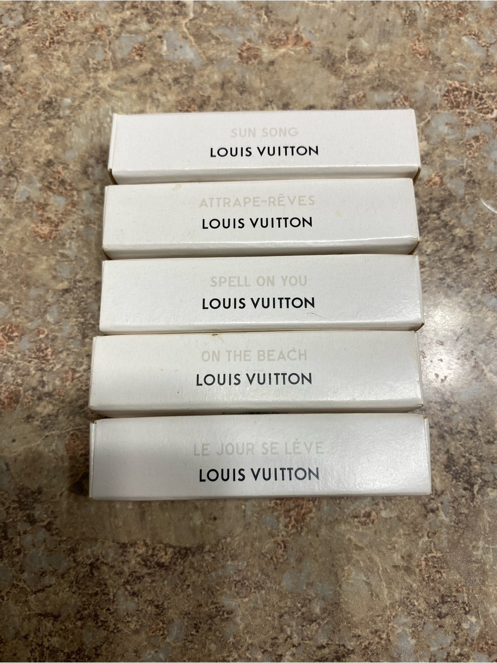 Louis Vuitton White Fragrance Sample Boxes (Set of 5)